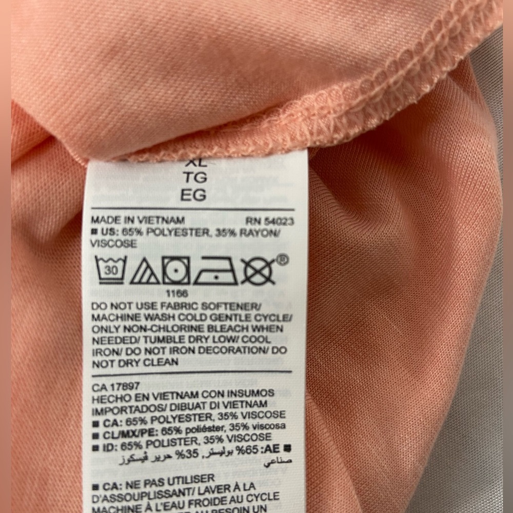 Old Navy Active Wear Peach Tank Top Size XL NWT - Picture 5 of 5